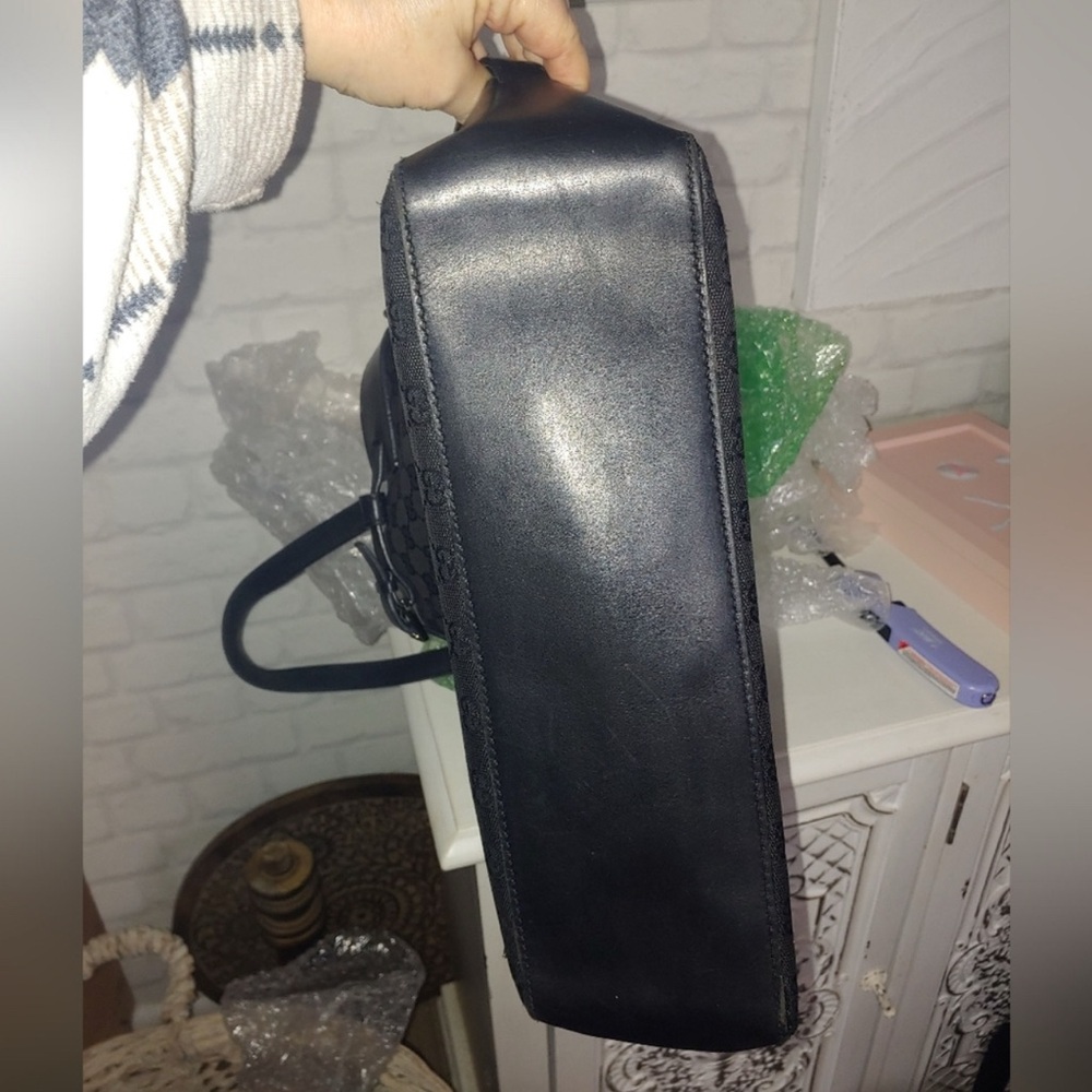 Gucci Black Monogram Tote Bag - Picture 4 of 6